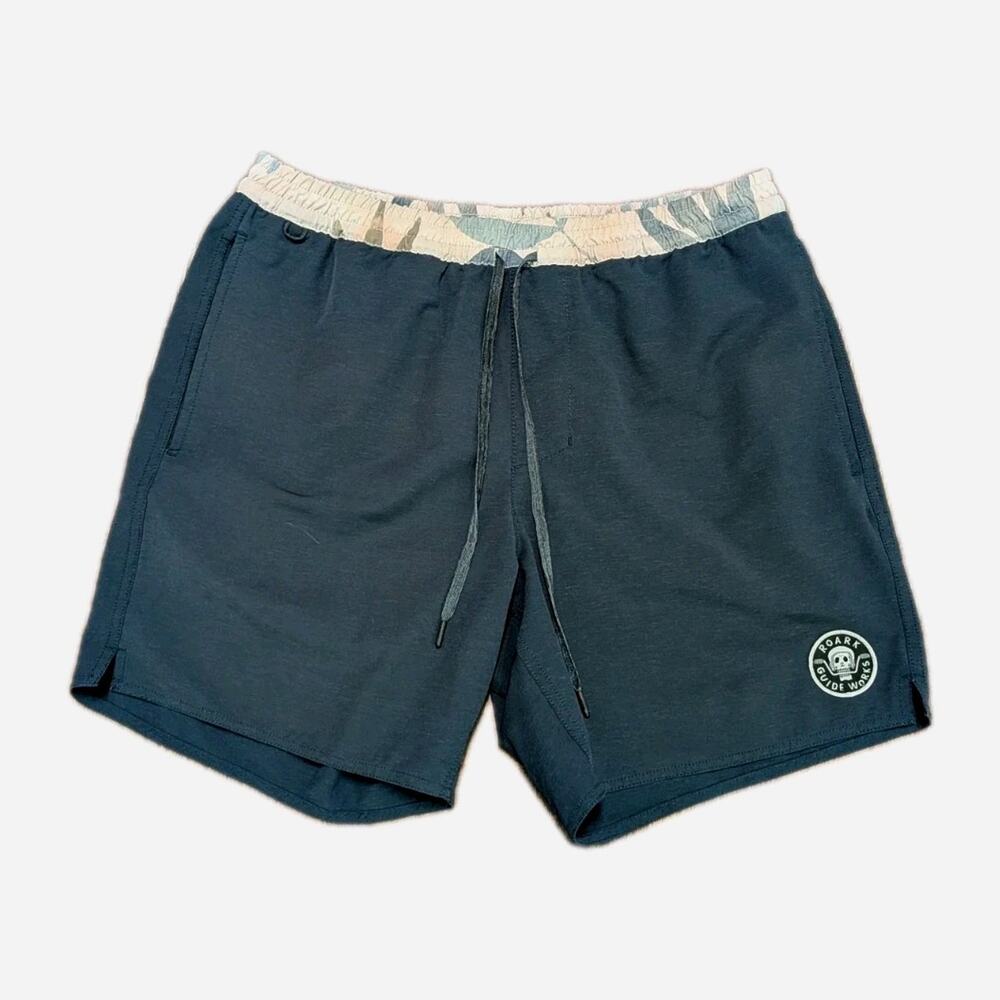 Roark Board Shorts Men M Shorey Swim Trunks 6" Unlined Elastic Waist Pocket